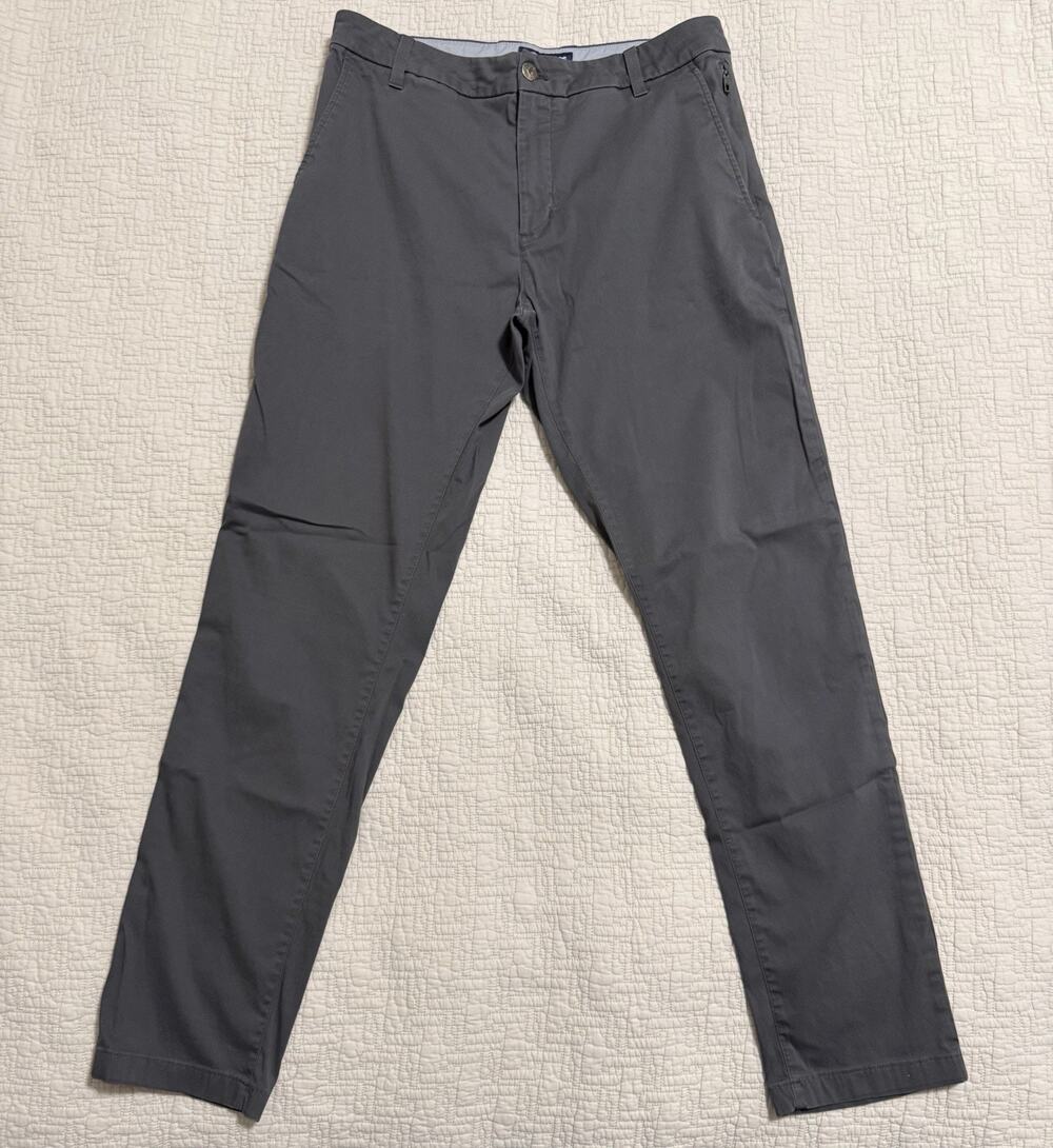 Birddogs Boomstick Pants Men's 32x32 (32x30) Gray Stretch Slim Performance Chino